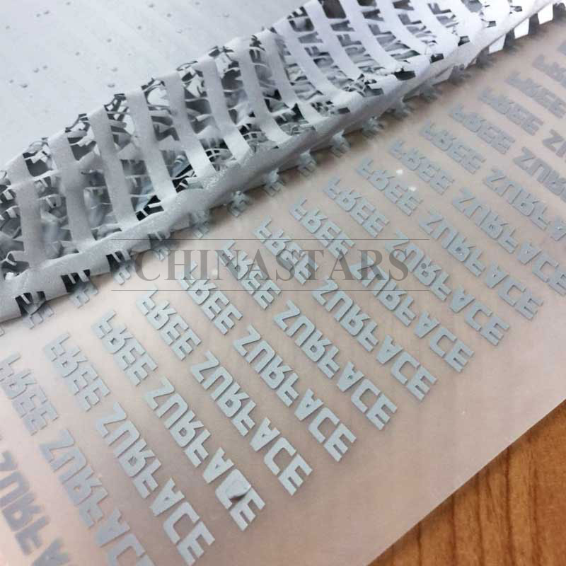 刻字高亮反光熱貼膜 用于服裝印反光字