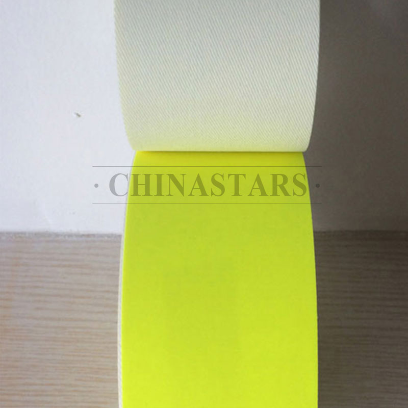 熒光黃全棉阻燃反光布