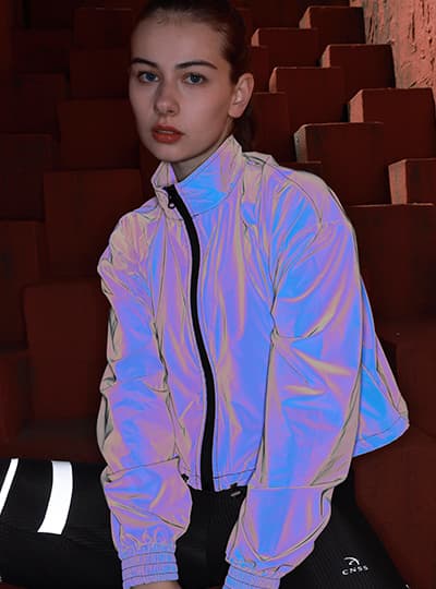 炫彩反光面料戶外休閑服